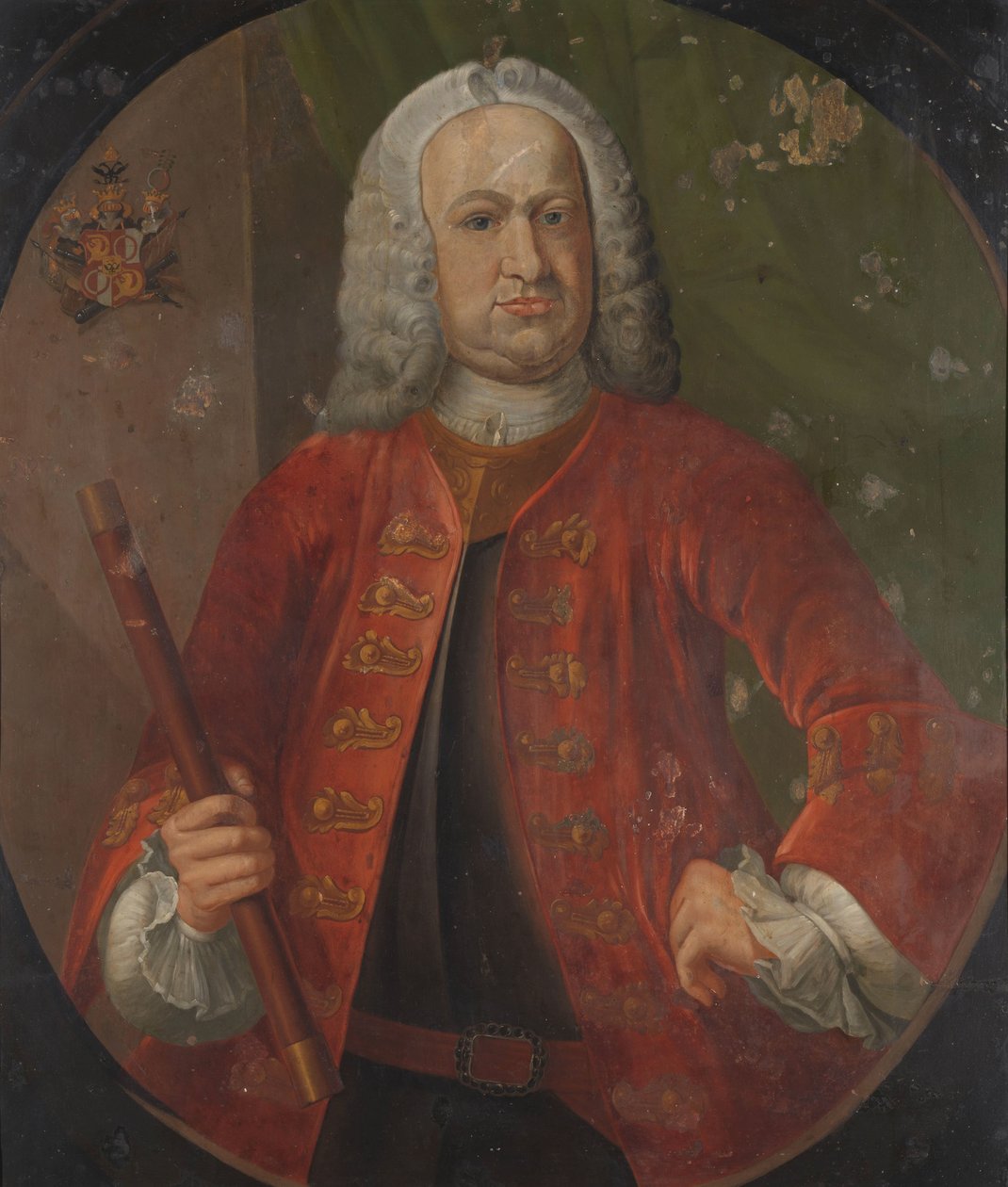 古斯塔夫-威廉-范-伊姆霍夫男爵（1743-1750 年）
荷兰东印度公司总督古斯塔夫-威廉-范-伊姆霍夫男爵肖像 作者 无名氏