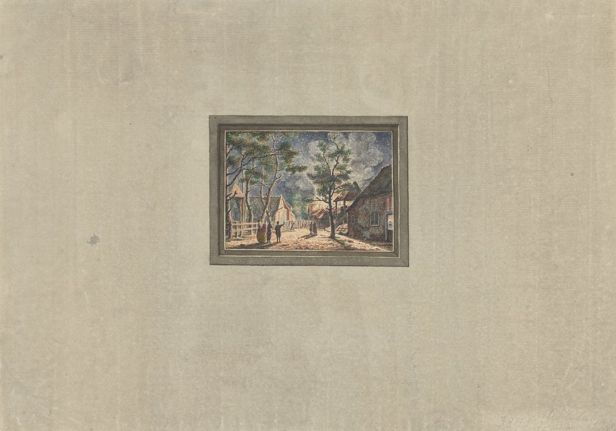 穆德贝格大火，1746 年 作者 无名氏