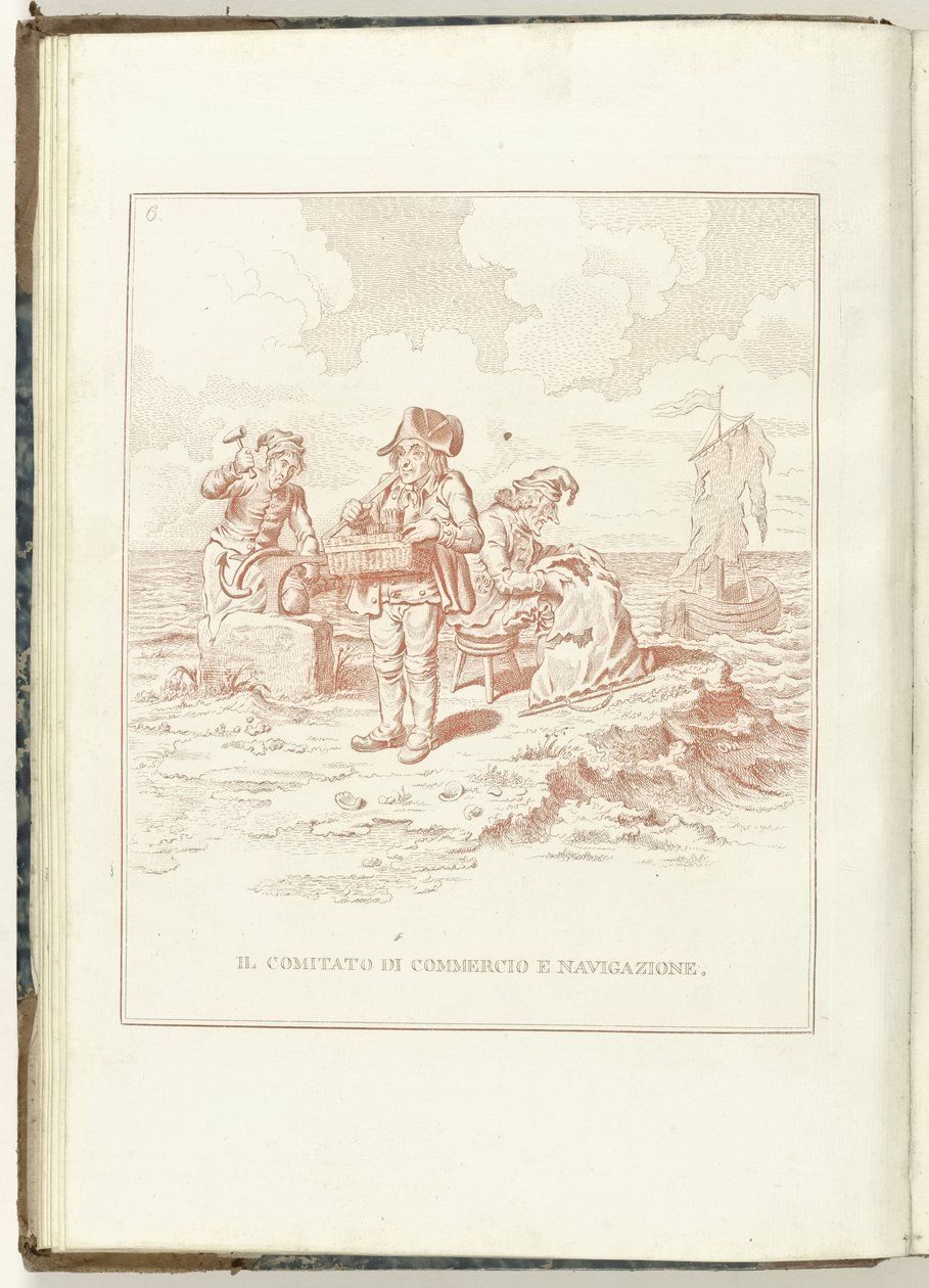 贸易与航海委员会, 1795 年
贸易与航海委员会（标题见实物）
再生的荷兰（意大利语版本）（系列名称）
荷兰的复兴：所有复兴民族的一面镜子（关于物品的系列标题） 作者 无名氏