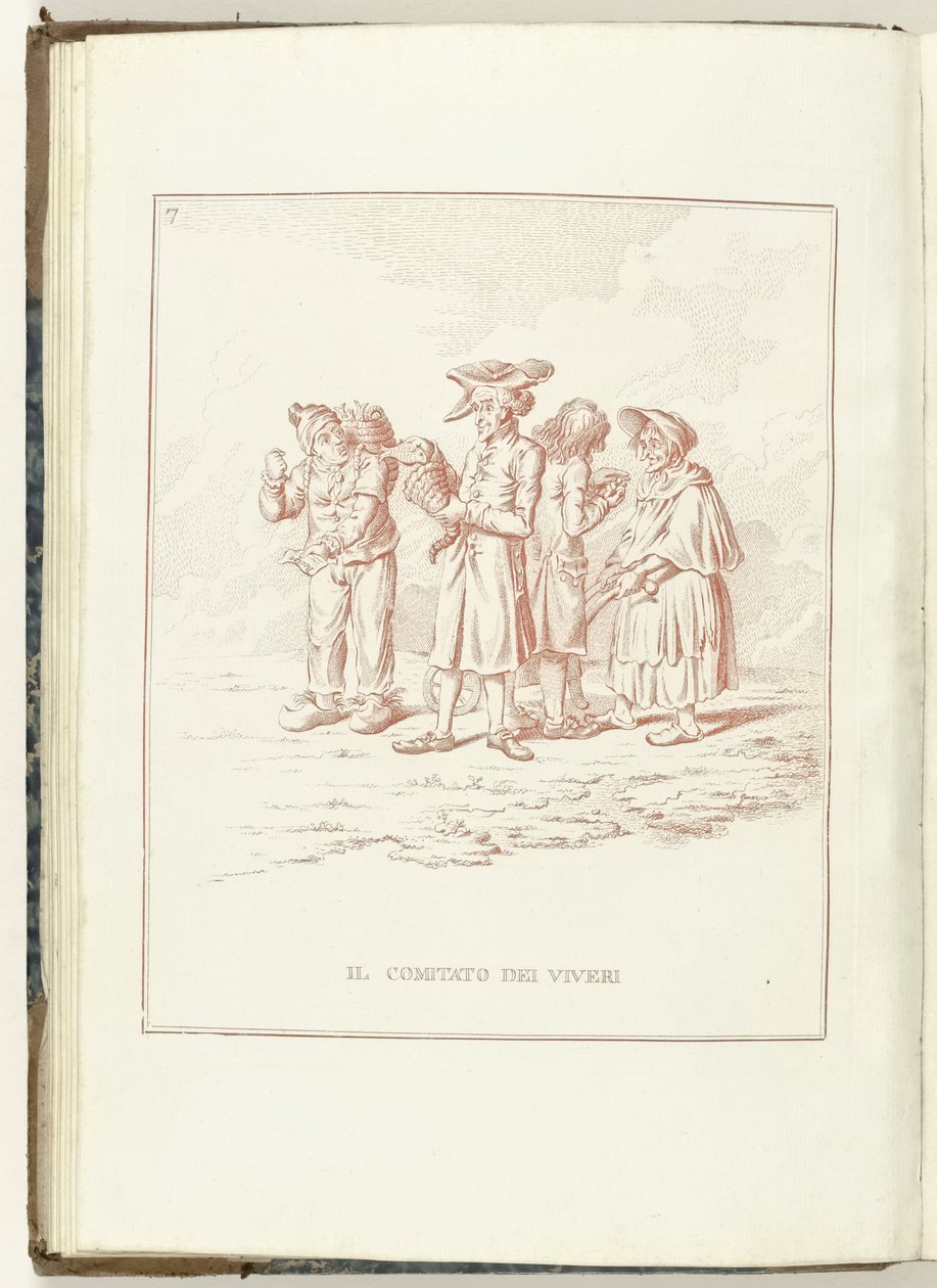 食品委员会, 1795 年
食品委员会（物上标题）
再生的荷兰（意大利语版本）（系列名称）
荷兰的再生：所有再生民族的镜子（物上的系列名称） 作者 无名氏