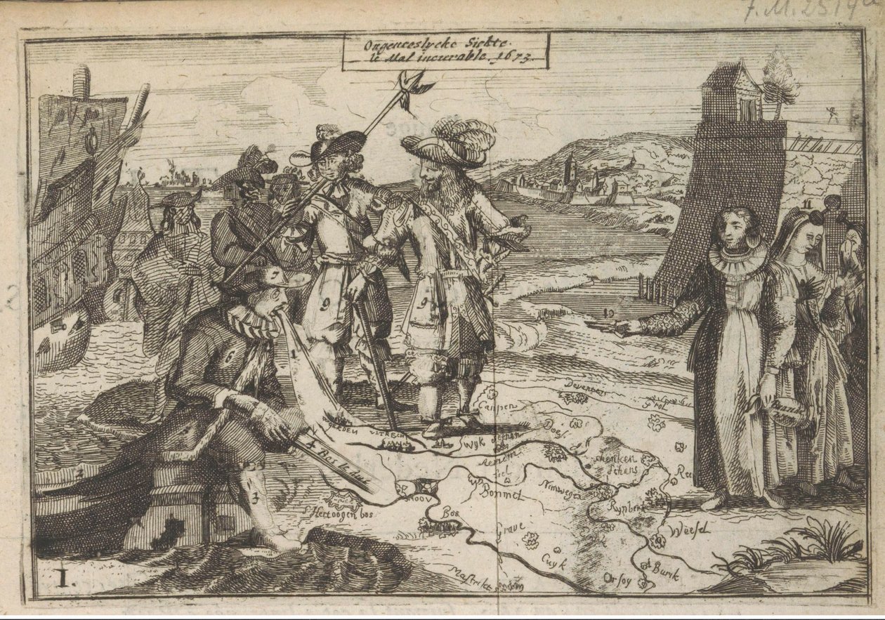 不治之症，1673 年
Ongeneeslycke Siekte / le Mal incurable.1673 年（标题在实物上） 作者 无名氏