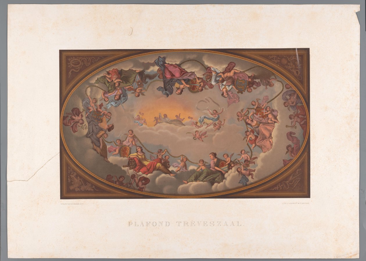 宾内霍夫 (Binnenhof) 特雷夫斯大厅 (Trêves Hall) 的天花板画 特雷维斯房间的天花板（物体上的标题） 作者 无名氏