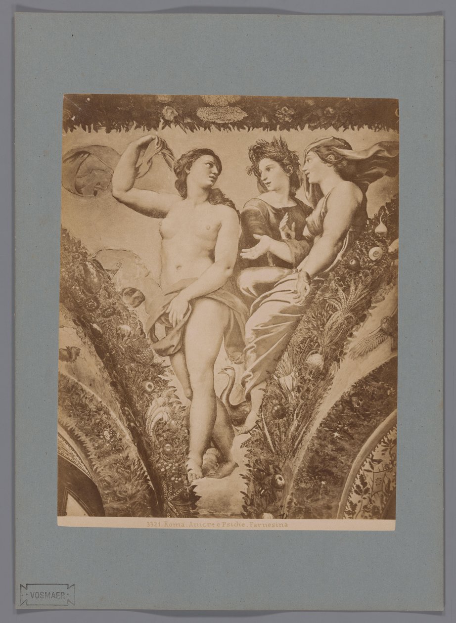 罗马法尔内西纳别墅 "Loggia di Psiche "壁画 "爱神与赛琪 "的摄影再现
罗马。爱神与赛琪法尔内西纳（物体上的标题） 作者 无名氏
