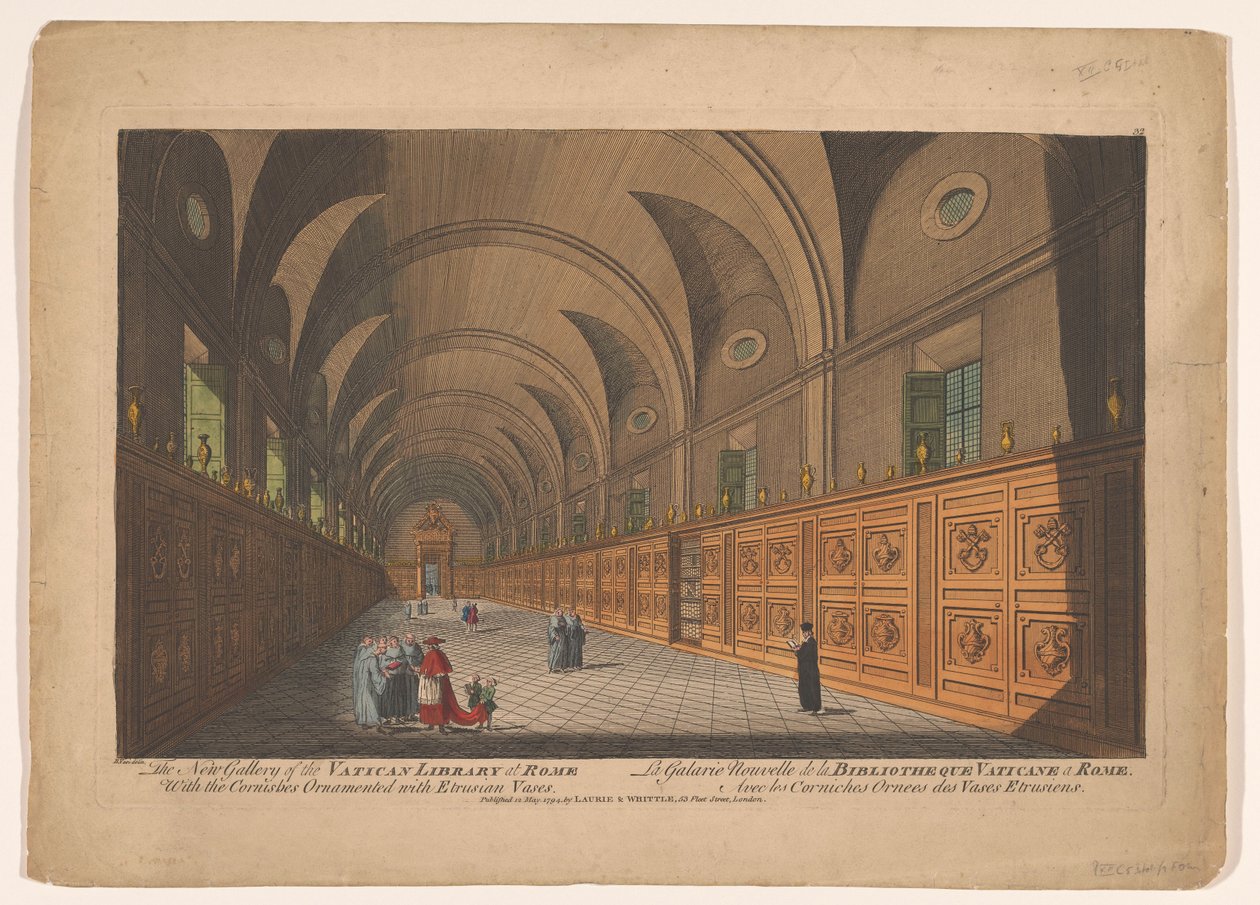 梵蒂冈图书馆画廊
罗马梵蒂冈图书馆新馆/La Galarie Nouvelle de la Bibliotheque Vaticane a Rome（标题见实物） 作者 无名氏