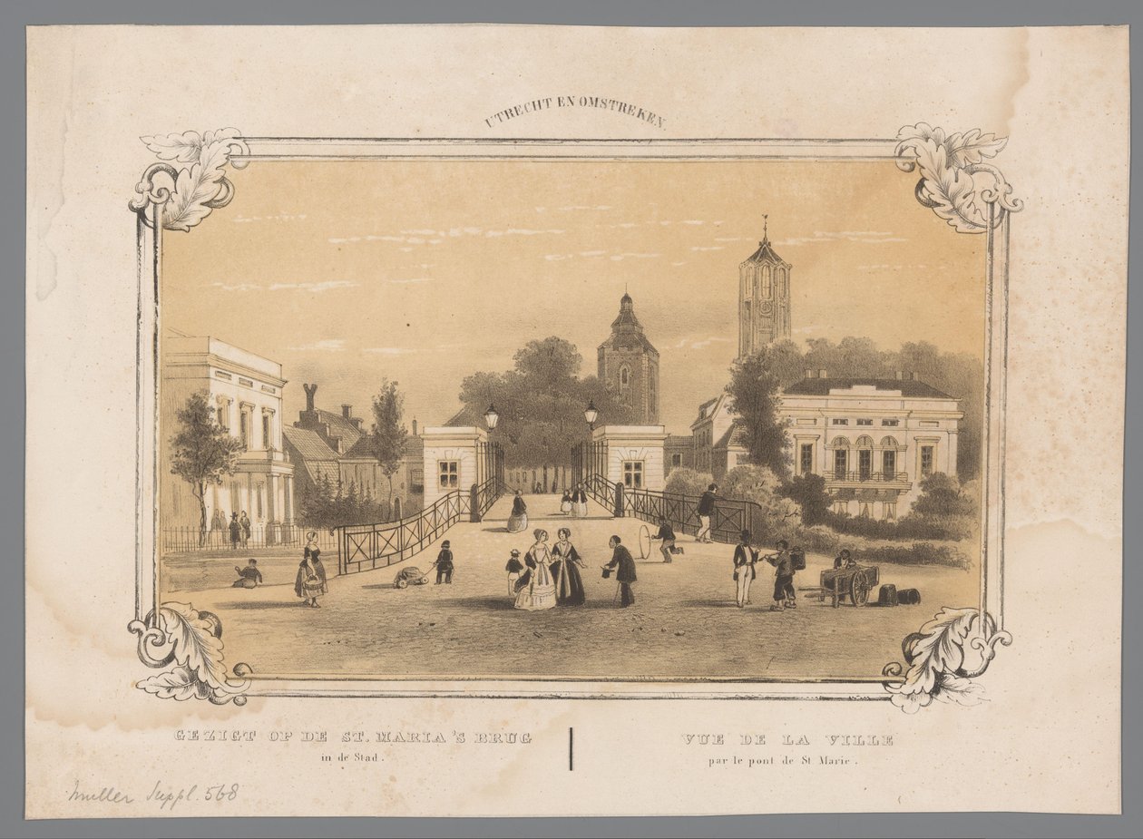 乌特勒支市圣玛丽桥景观
Gezicht op de St. Maria