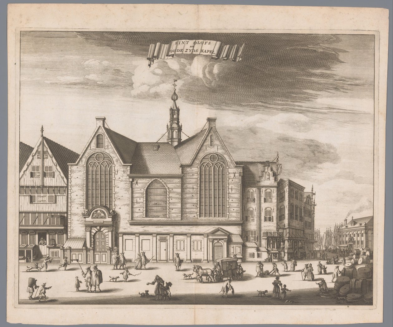 阿姆斯特丹 Sint-Olofskapel (Oudezijds Kapel) 景观
Saint Olofs nu Oude Zyds Kapel（物体上的标题） 作者 无名氏