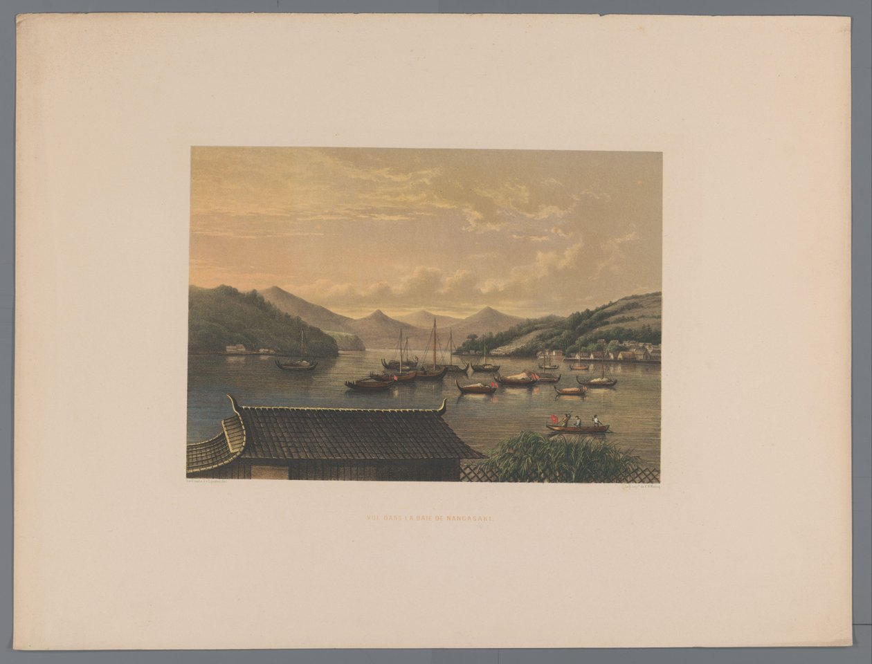 长崎湾景色
长崎湾的景色（物上标题）
Souvenir du Japon vues d