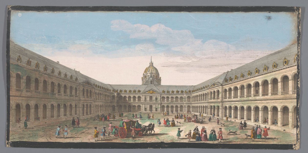 巴黎荣军院庭院景观
Vüe de la grande cour de l