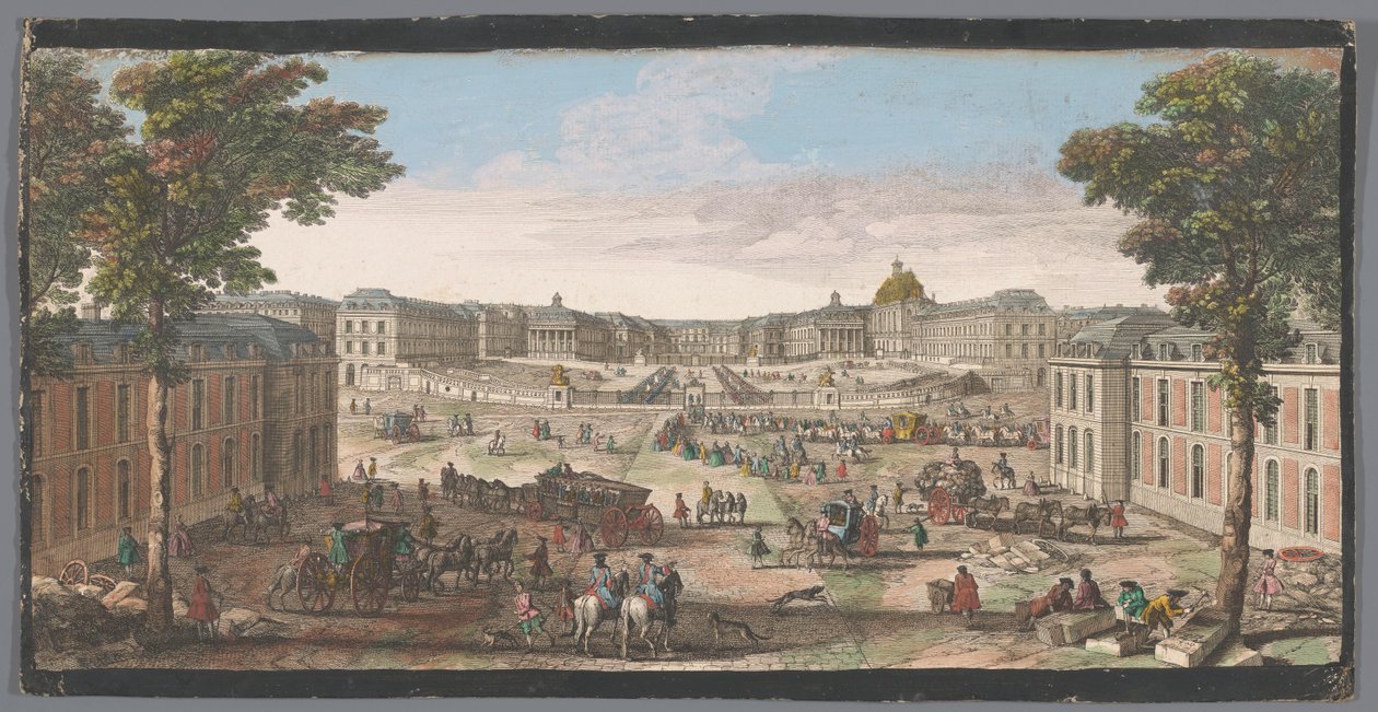 凡尔赛宫正面景观
Diverses vues du Chateau de Versailles（标题见实物） 作者 无名氏