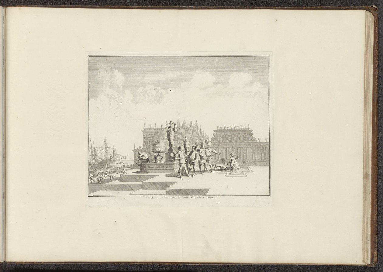 热那亚海滨的宫殿和雕像景观
Le Palais orné de Statues, au bord dela Mer à Gennes（文物标题）
威尼斯、里窝那、那不勒斯和罗马的宫殿和纪念碑（系列标题） 作者 无名氏