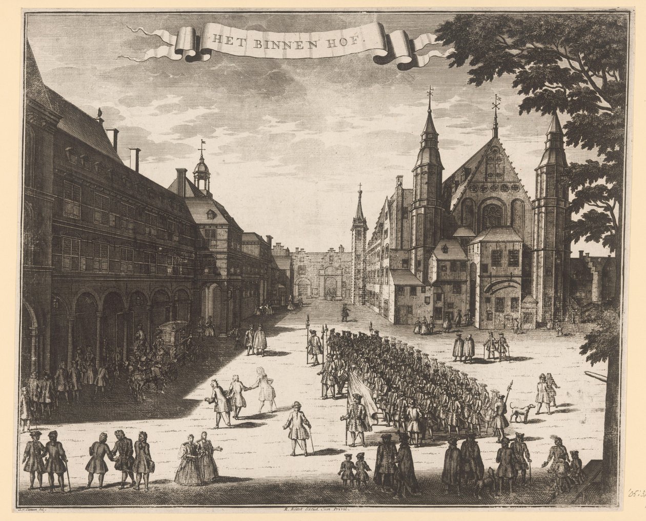 海牙宾内霍夫 (Binnenhof) 景观 Binnenhof（物体上的标题） 作者 无名氏