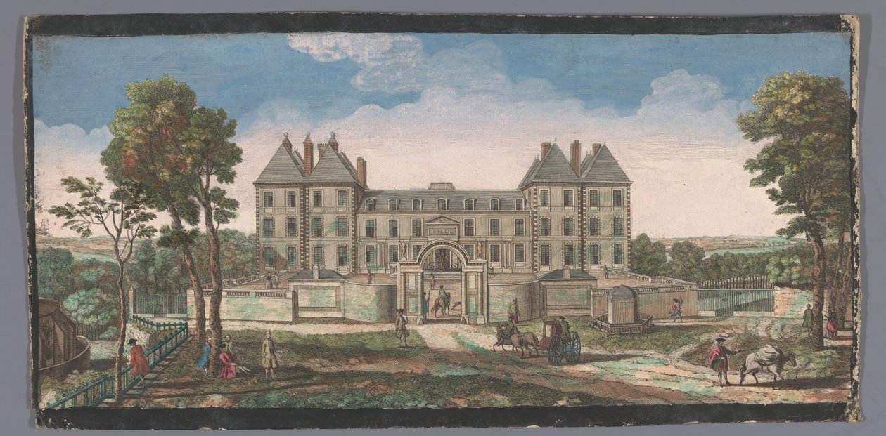 圣莫尔城堡景观 Vûe du Chateau Royal de Saint Maur（物体上的标题） 作者 无名氏