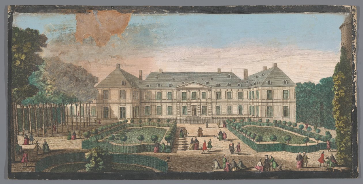 从花园俯瞰巴黎圣殿宫
Autre vuë du Palais du Temple du côté du jardin（标题见实物） 作者 无名氏