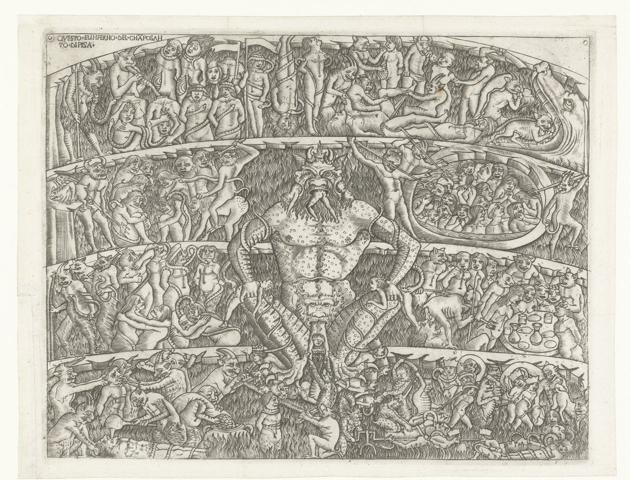 有撒旦的地狱和恶魔对罪人的惩罚
Questo el inferno del chapo santo di Pisa（标题见实物） 作者 无名氏