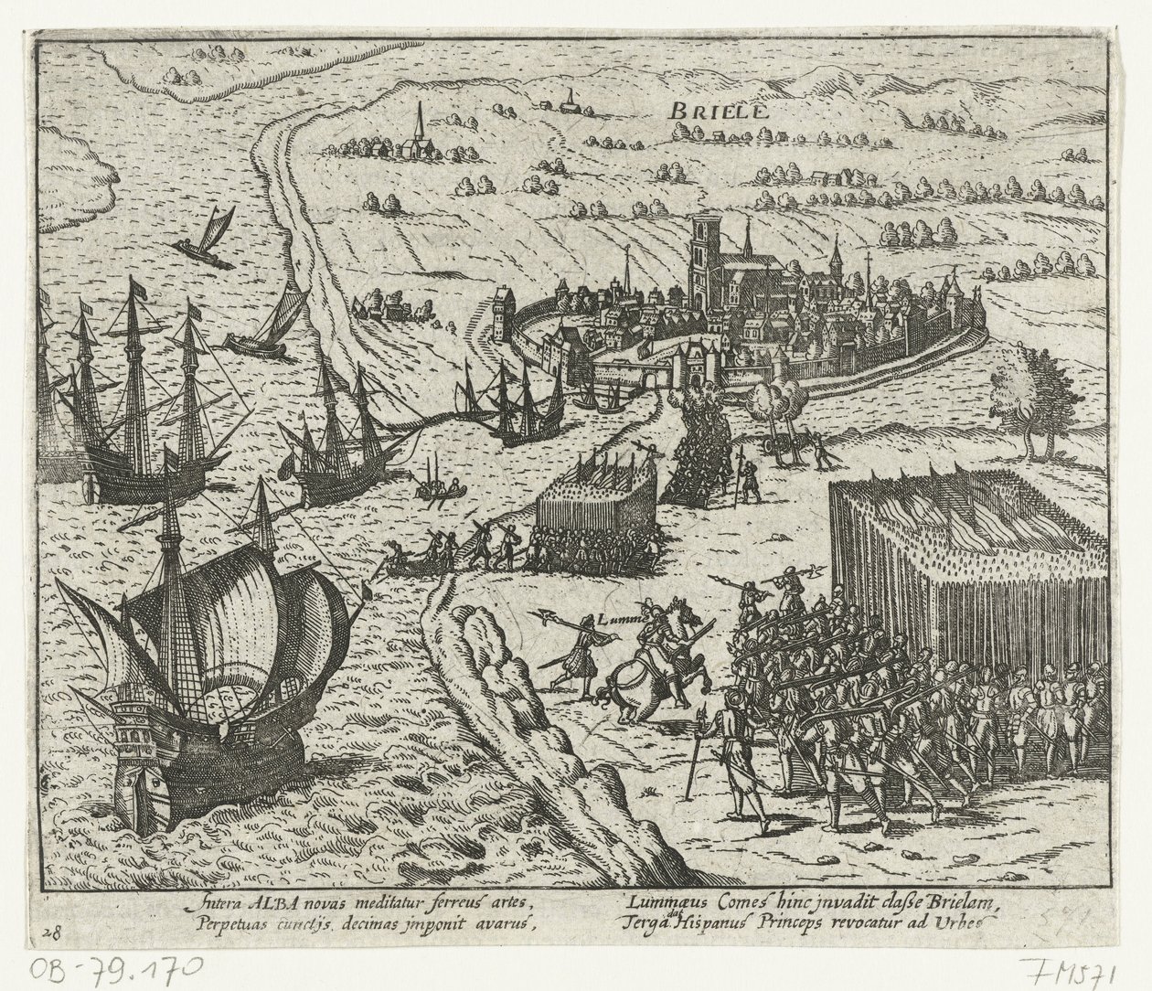 1572 年海上乞丐攻占登布里尔 作者 无名氏