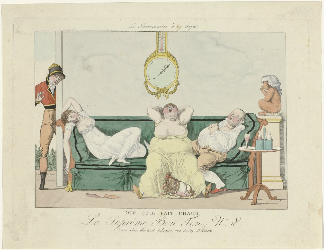 Le Supreme Bon Ton，1800-1815 年，第 18 期：呼，好热！ 作者 无名氏