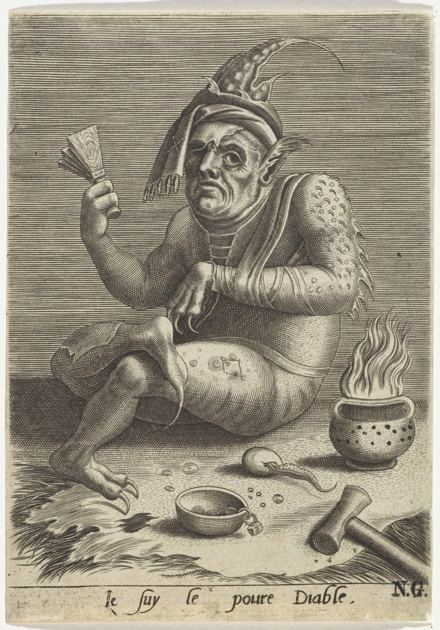 披着魔鬼外衣的乞丐
Je suy le poure Diable（物名） 作者 无名氏