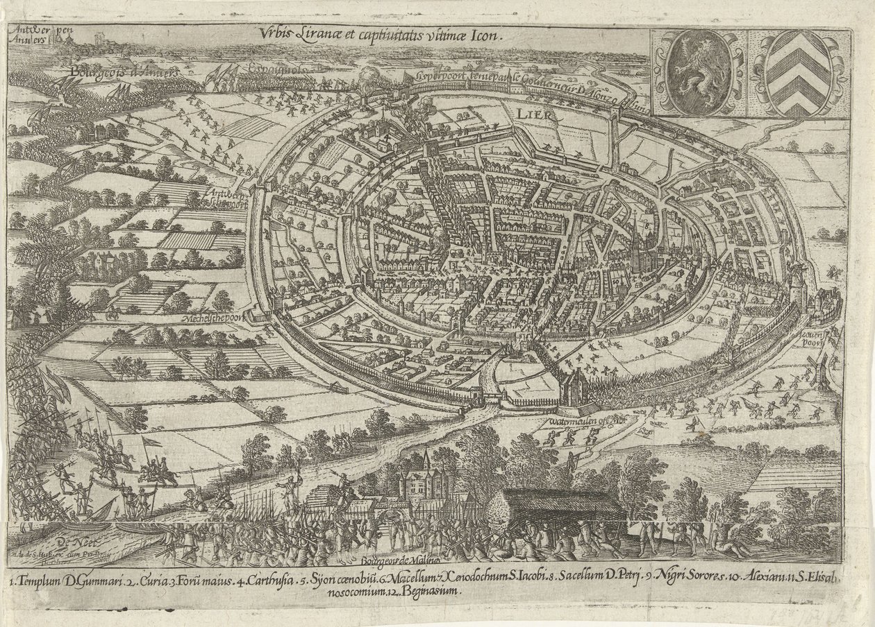 被国家军队攻占并遗弃的利尔，1595 年
Urbis Liranae et captivitatis ultimae Icon（物品上的标题） 作者 无名氏