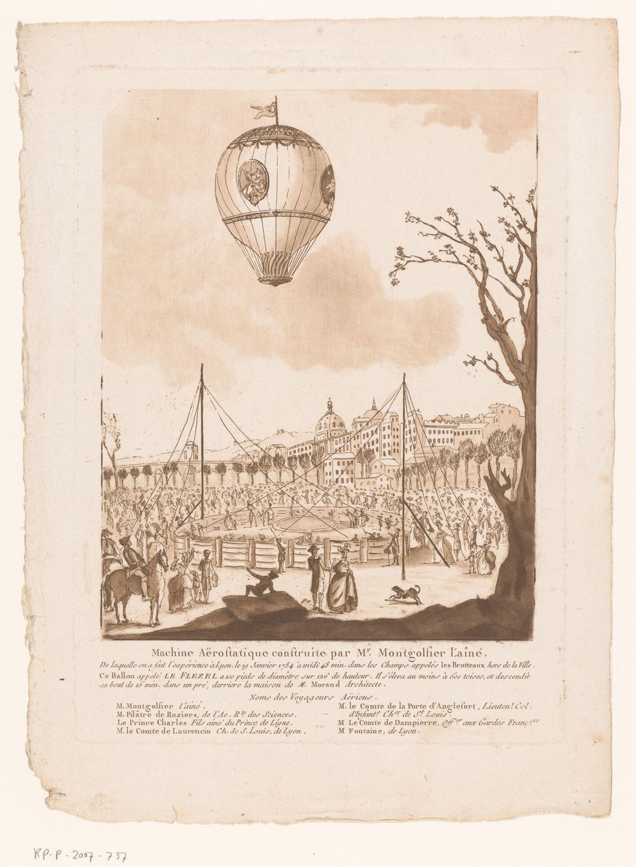 Luchtballon, Le Flezel, van Joseph-Michael Montgolfier l