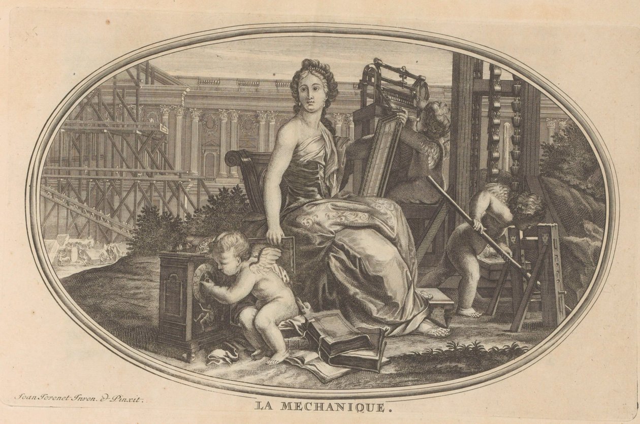 机械
La Mechanique（物品上的标题）
Le Cabinet des Beaux Arts, ou Recueil Des Plus Belles Estampes, gravées d