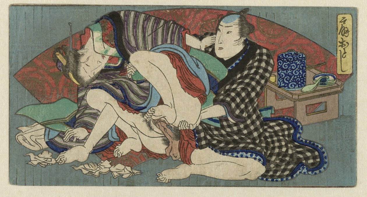 折扇 "Ogiotoshi
扇子系列及配套版画（系列名称） 作者 无名氏
