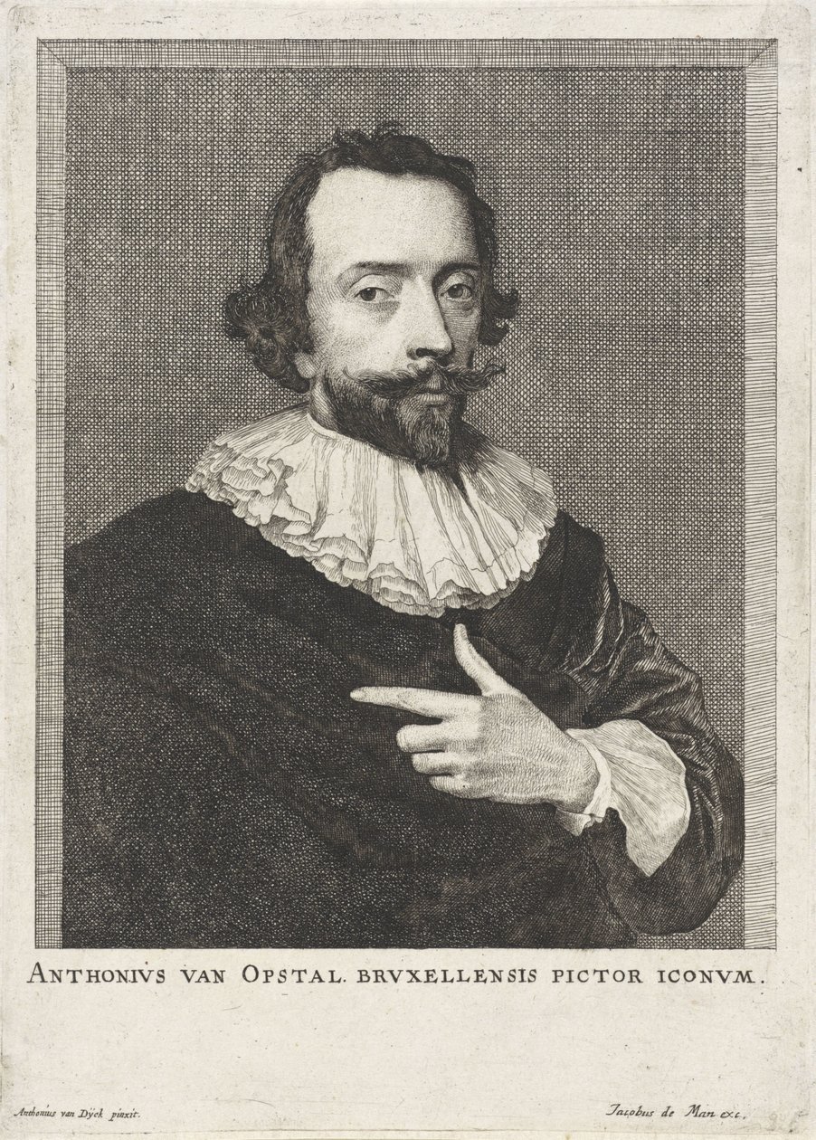 安东-凡-奥普斯塔尔肖像
Anthonius van Opstal Bruxellensis pictor iconum（物品上的标题） 作者 无名氏