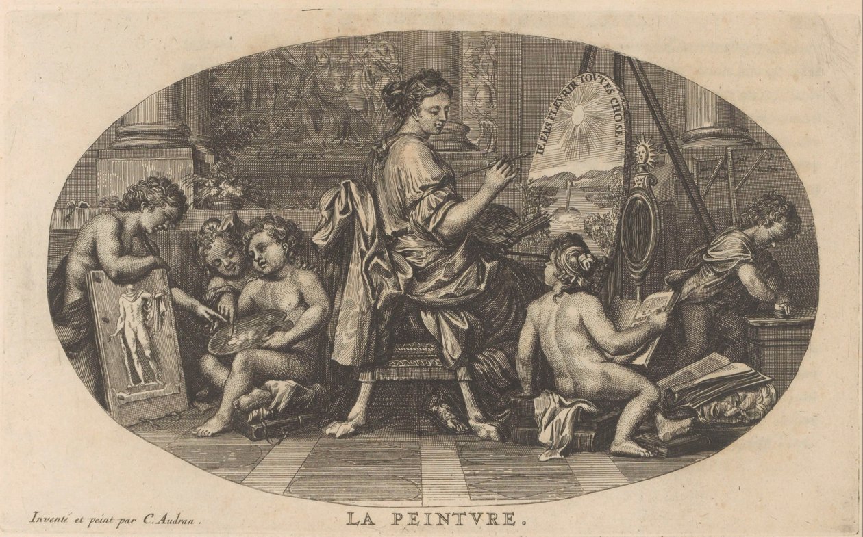 绘画艺术
La Peinture（藏品标题）
Le Cabinet des Beaux Arts, ou Recueil Des Plus Belles Estampes, gravées d