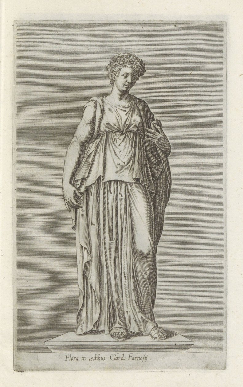 植物雕塑
Flora in aedibus Card.Farnesij（物品上的标题）
罗马的古代雕塑（系列名称）
Antiquarum statuarum urbis Romae quae in publicis locis visuntur icones（系列标题） 作者 无名氏