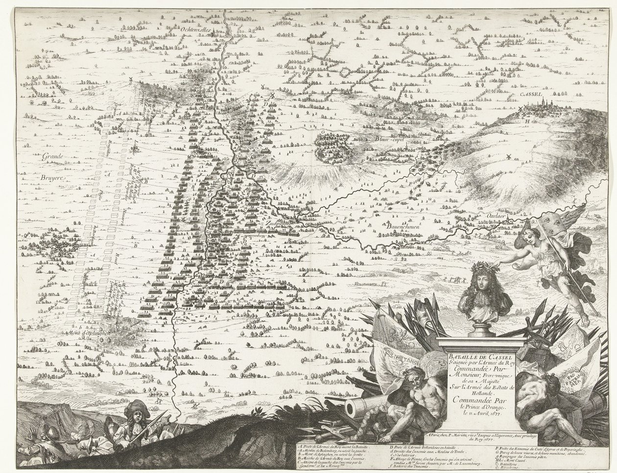 卡塞尔的斯拉格, 1677年
Bataille de Cassel Gaignée par l
