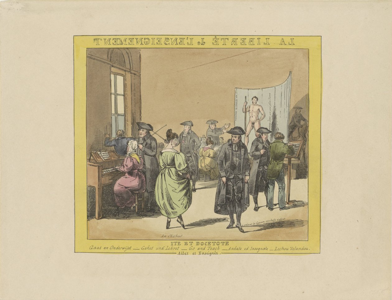 关于教育自由的漫画，1828 年
La liberté de l