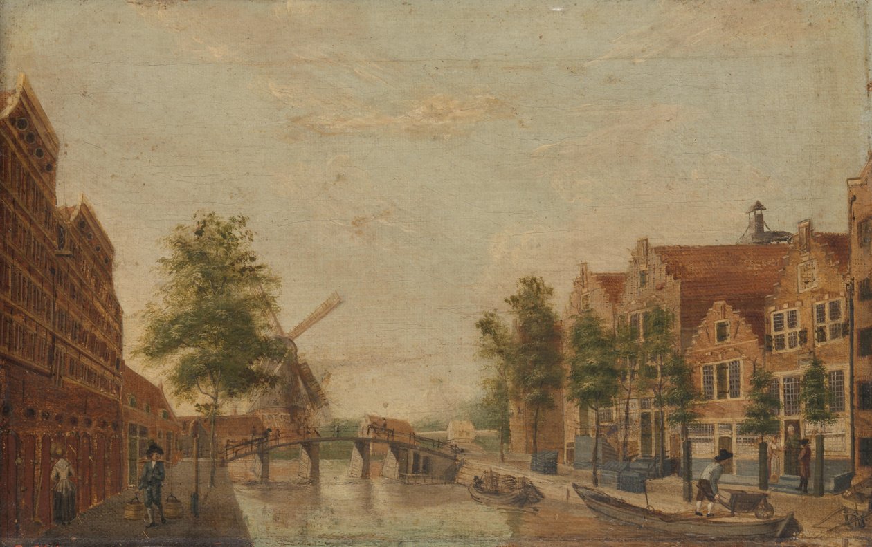 阿姆斯特丹的啤酒运河 (Brouwersgracht) 作者 无名氏