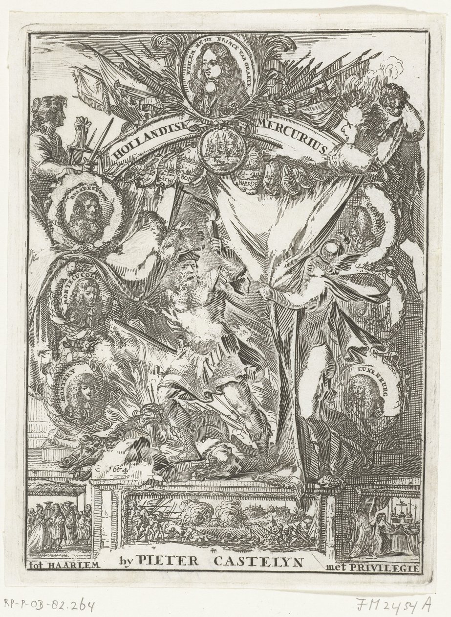 1673 年 Hollandsche Mercurius 的扉页（标题在实物上） 作者 无名氏