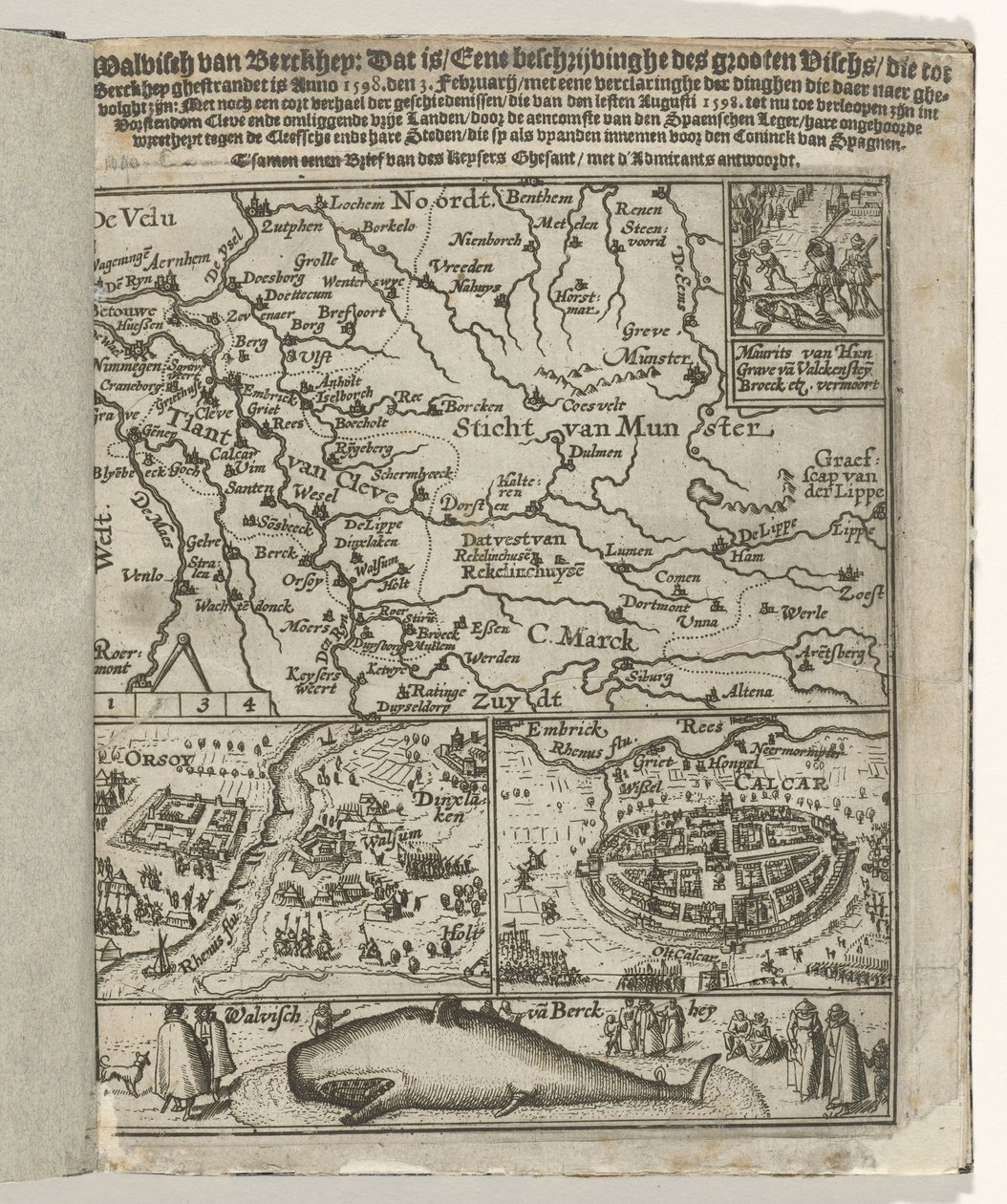 小册子扉页：Walvisch van Berckhey (...) ghestrandet is Anno 1598. den 3 Februarij, 1599 作者 无名氏