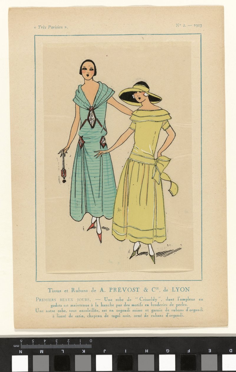 Très Parisien, 1923, No. 2: Tissus et Rubans de A.PRÉVOST & Cie. of LYON... 作者 无名氏