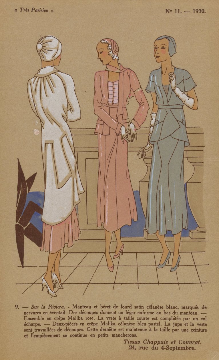 Très Parisien》1930 年第 11 期: 9 - 在里维埃拉... 作者 无名氏