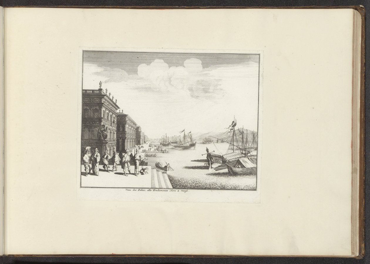威尼斯水上宫殿
Veue des Palais, alla Fondamenta Nove à Venise（文物标题）
威尼斯、里窝那、那不勒斯和罗马的宫殿与古迹（系列标题） 作者 无名氏
