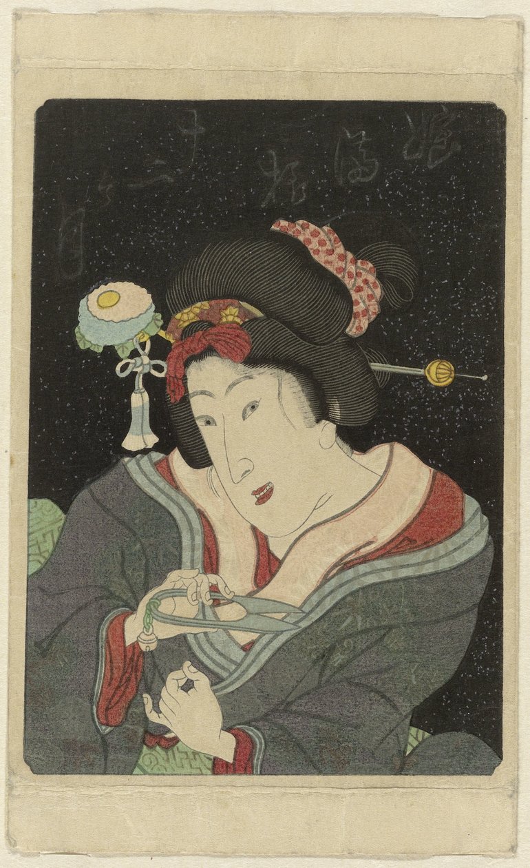 女子剪指甲
Musume jûni kagetsu（物体上的标题）
Imayô jûni kagetsu no uchi（系列名称） 作者 无名氏
