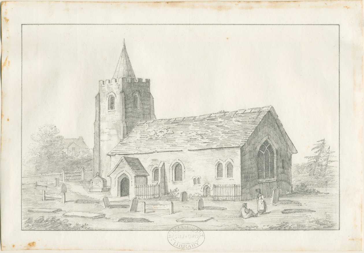 Acton Trussell Church : pencil drawing, nd [?19th cent] (drawing) 作者 匿名匿名