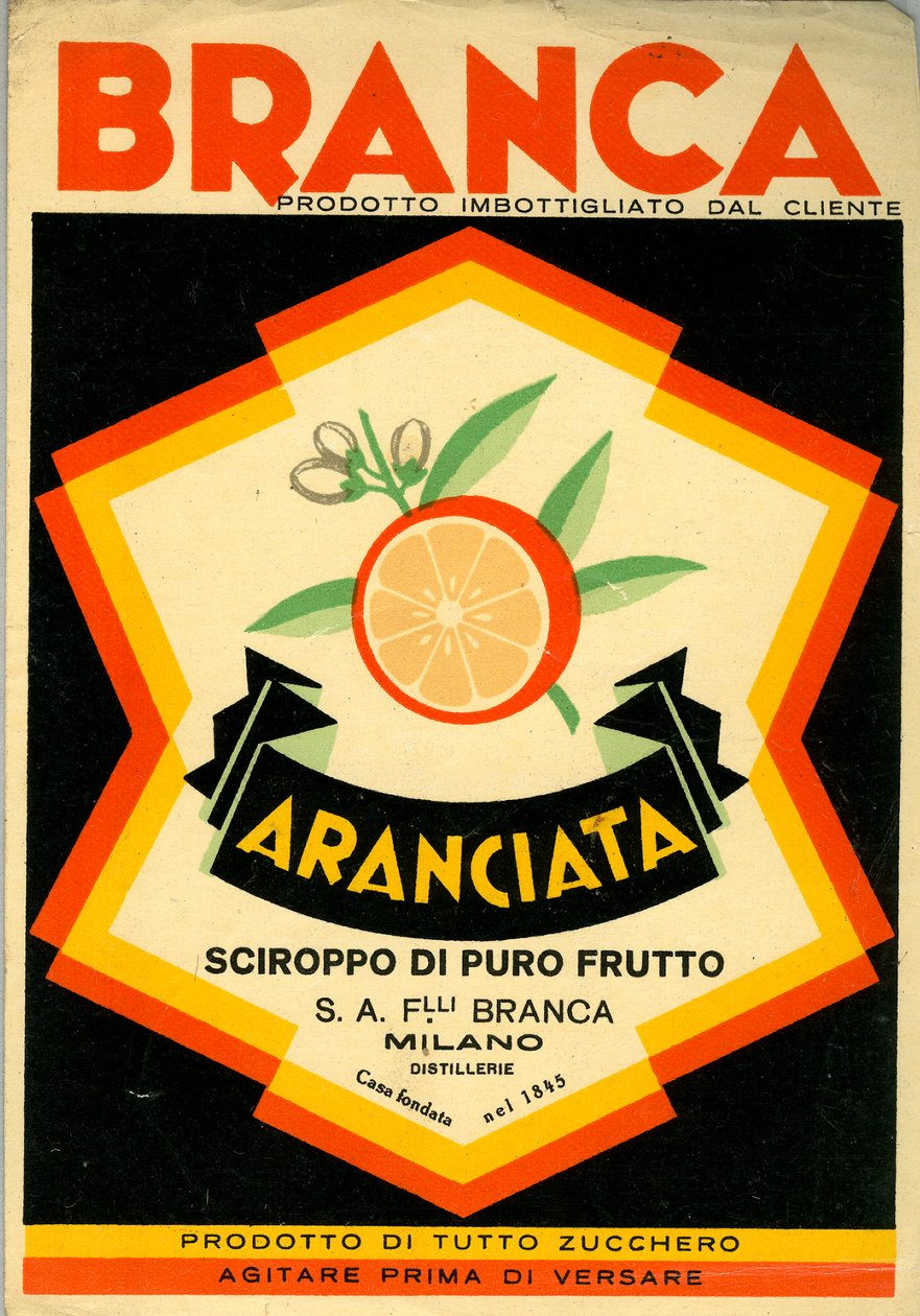 Advertisement for Branca orange drink 作者 匿名匿名