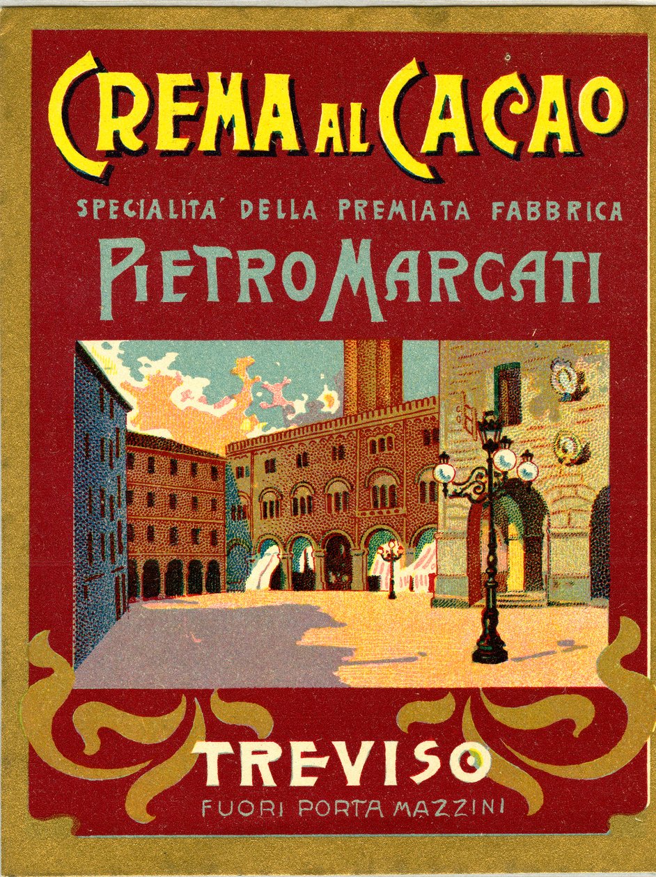 Advertisement for cocoa cream Marcati from Treviso (Chromolithography) 作者 匿名匿名