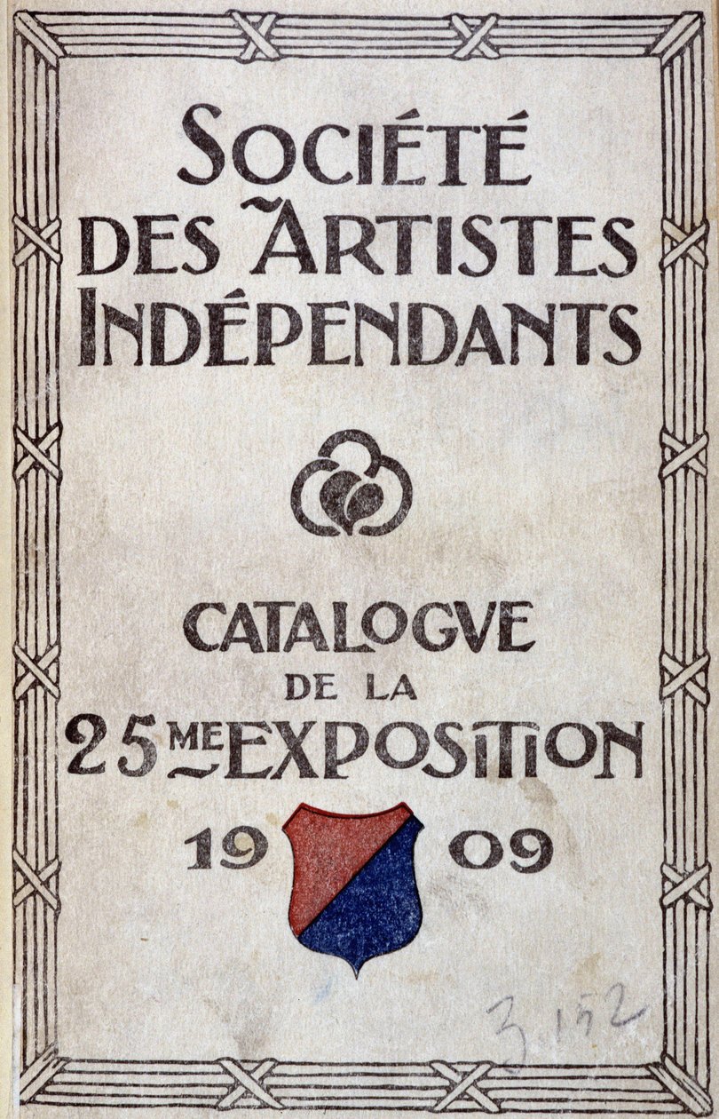 Catalogue cover of the exhibition of the society of independent artists 作者 匿名匿名