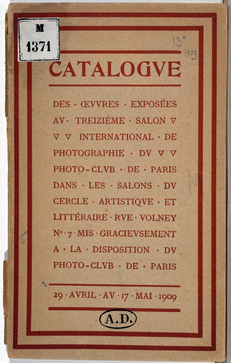 Catalogue of the International Photography Exhibition of the Paris Photo Club 作者 匿名匿名