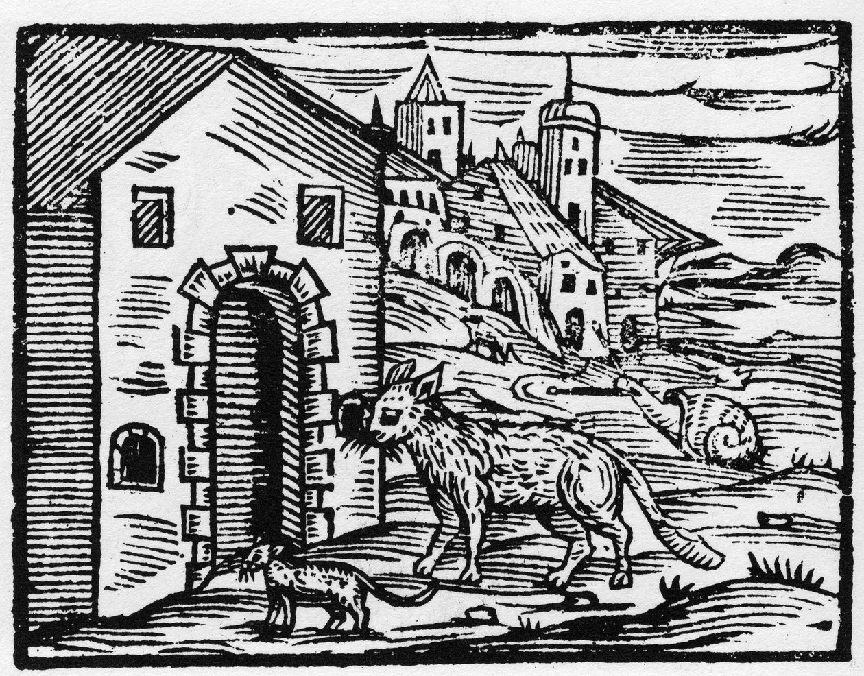 恶魔和女巫变成了狼和猫--"Compendium Maleficarum"，关于女巫、她们的邪恶和她们的财团，由Francesco Maria Guazzo或Guaccio或Guaccius (15?-16?)1608年私人收藏 作者 匿名匿名