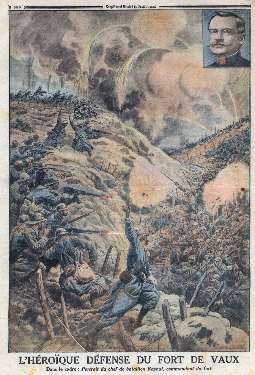 1914-1918年第一次世界大战（14-18战争）。沃堡的英勇保卫战和其营长西尔万-尤金-雷纳尔（1867-1939）。在 "小报 "中 作者 匿名匿名