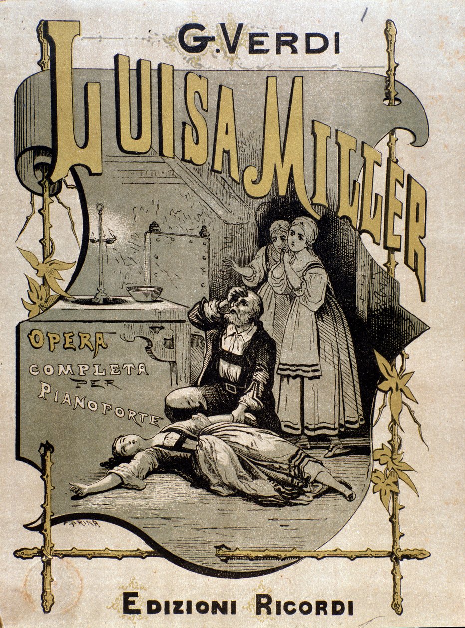 Frontispiece of musical score of Luisa Miller, opera by Giuseppe Verdi 作者 匿名匿名