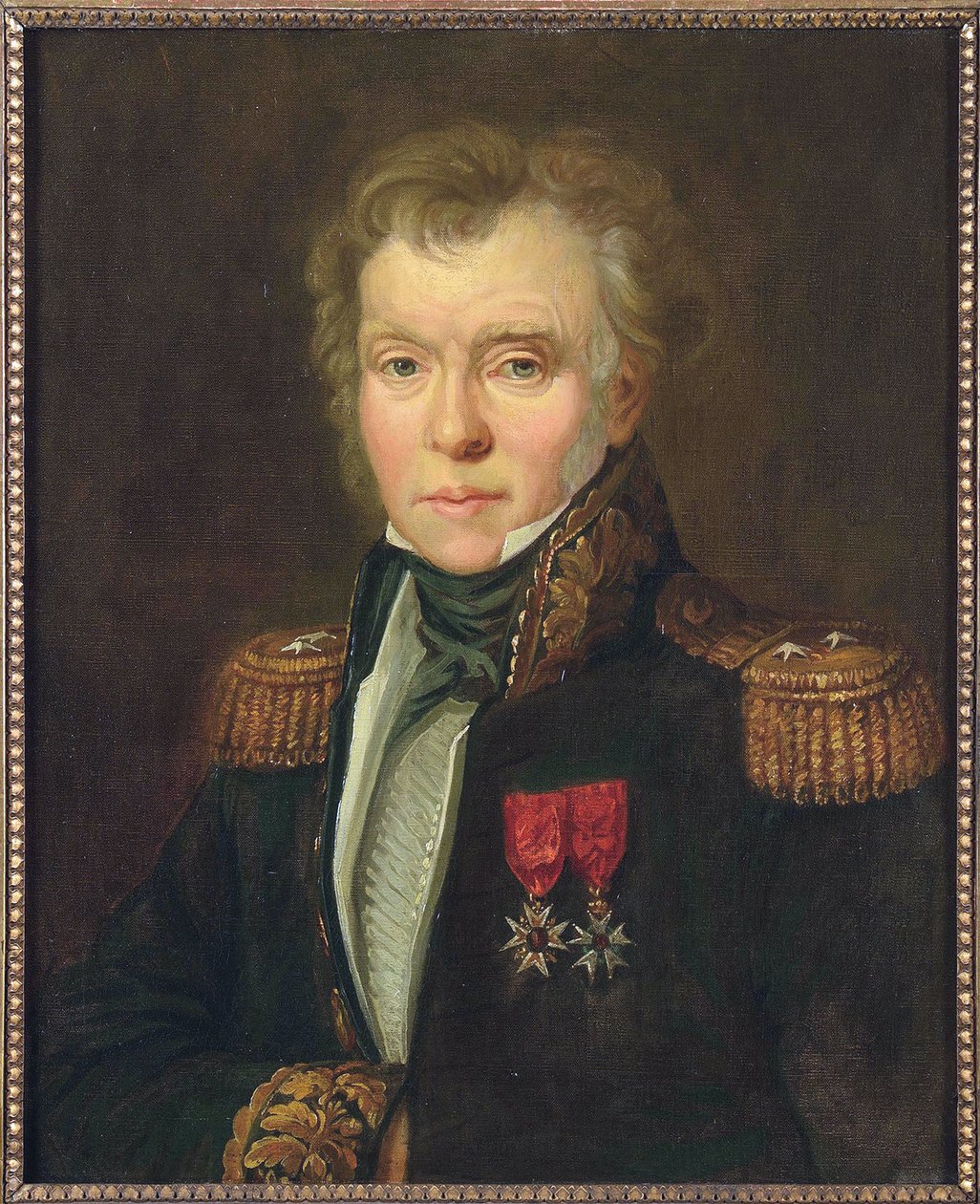 男爵 Ythier Sylvain Pryve (1762-1831)，匿名。 布面油画，约 1820 年。尺寸：61x50 厘米。 私人收藏 作者 匿名匿名