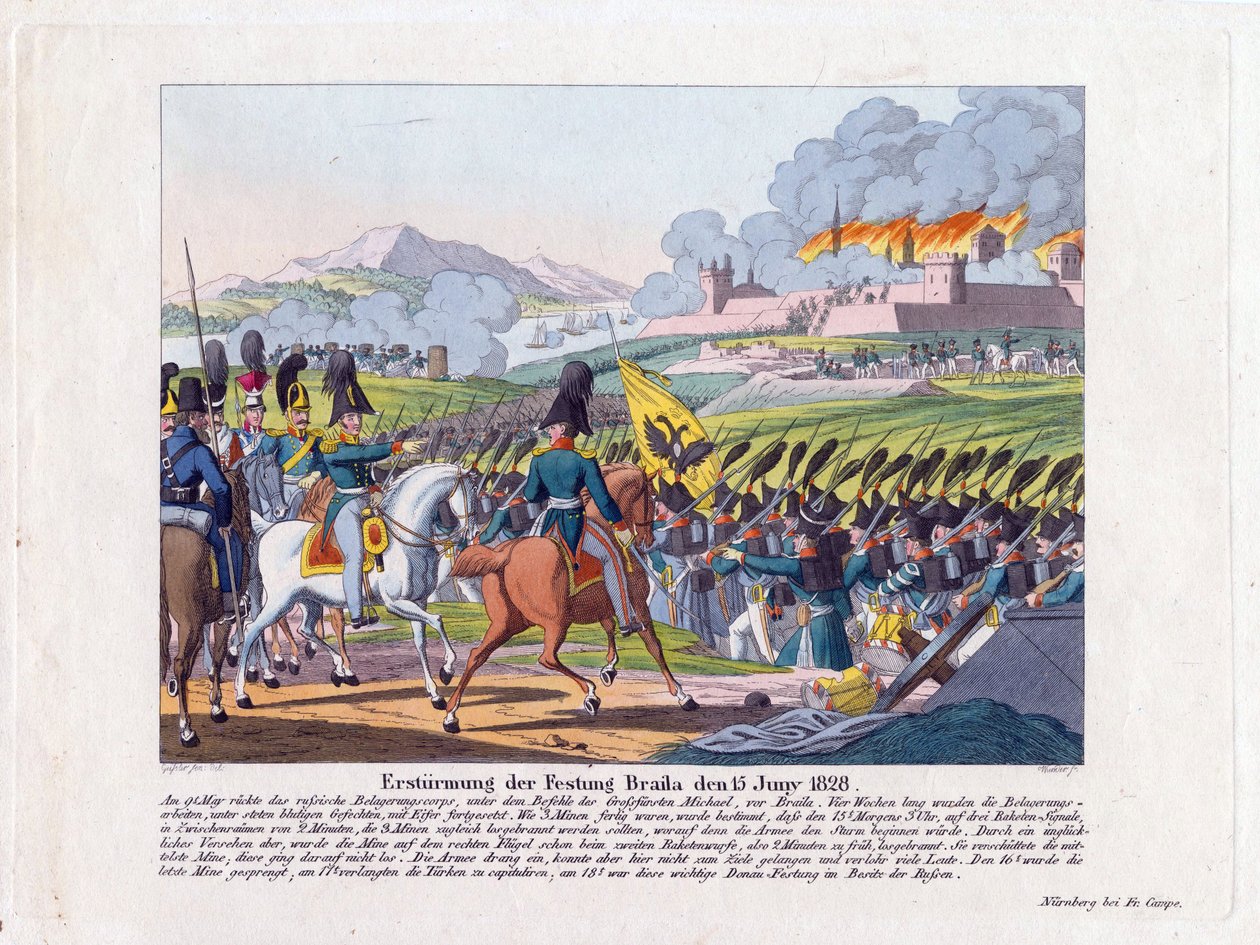 1828-1829 年俄土战争 - 6 月 15 日攻占布列洛夫要塞 作者 匿名匿名