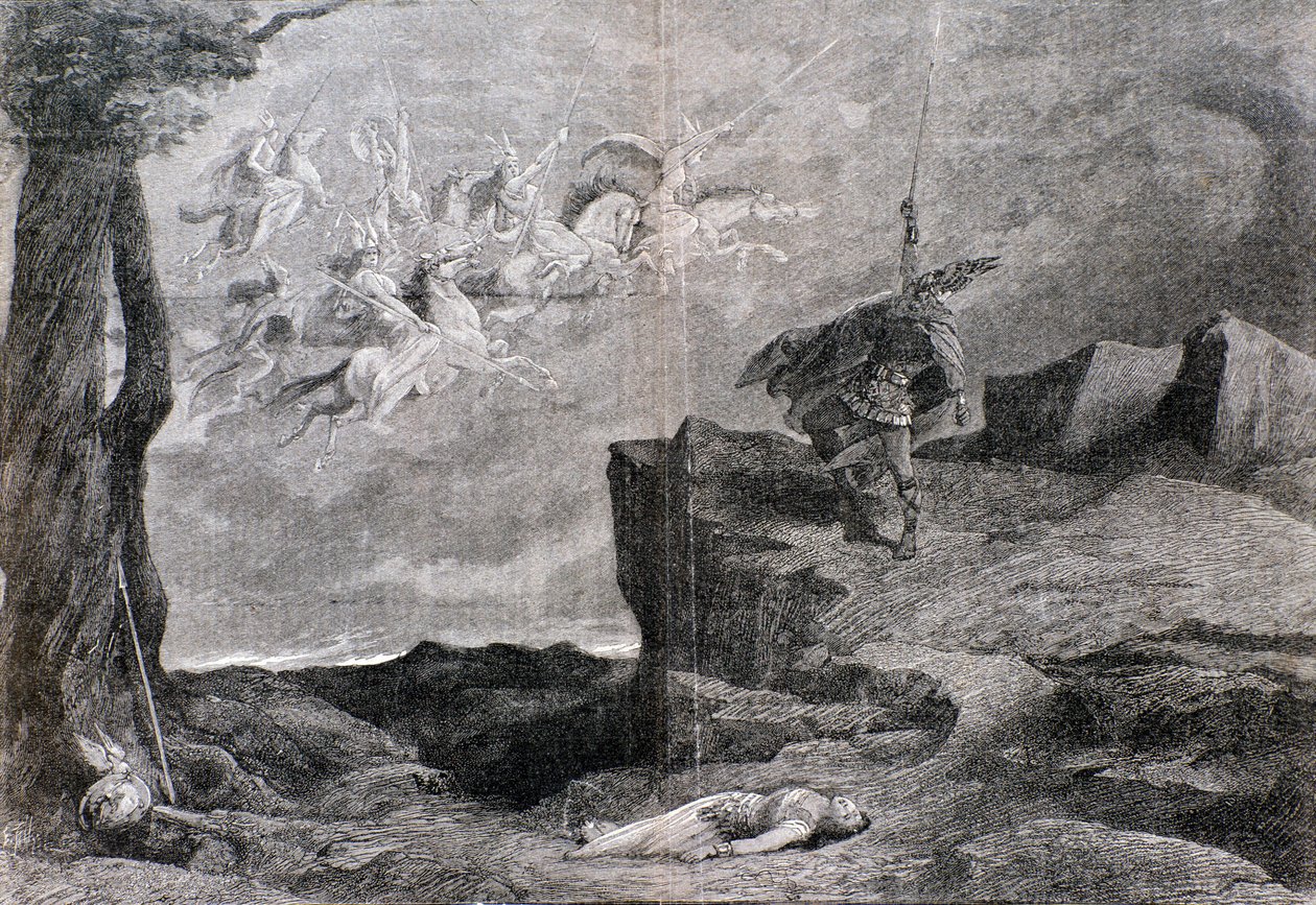 瓦格纳的《尼伯龙根的指环》中的歌剧《女郎》插图 作者 匿名匿名