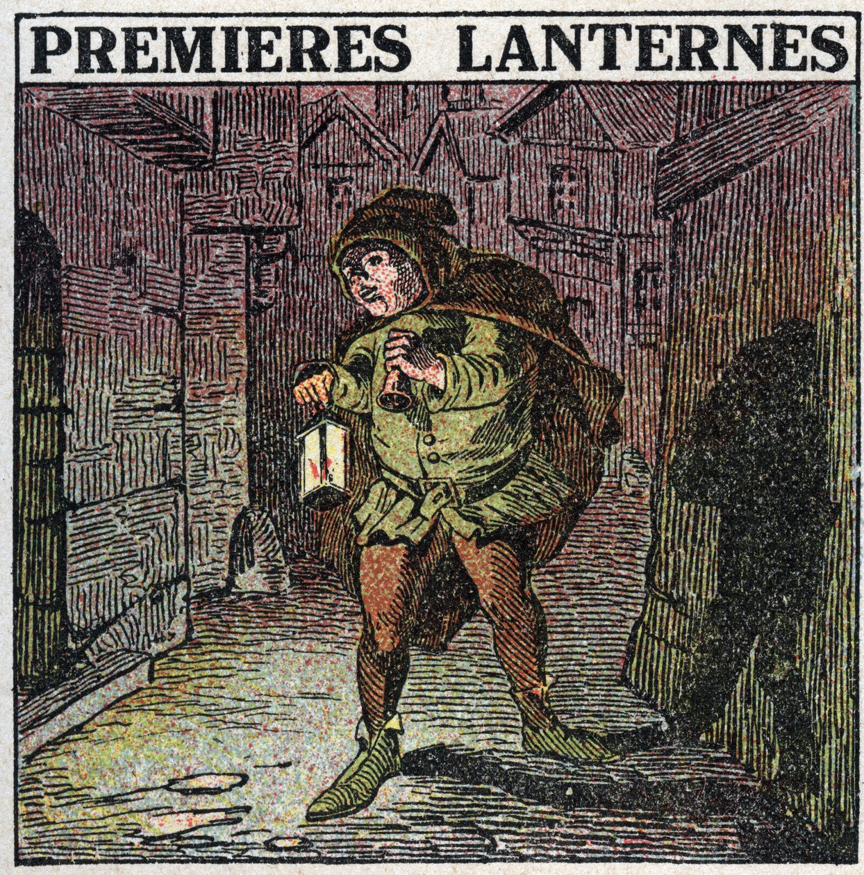 Light sources: the first lanterns in the early Middle Ages. Anonymous illustration from 1925. Private collection. 作者 匿名匿名