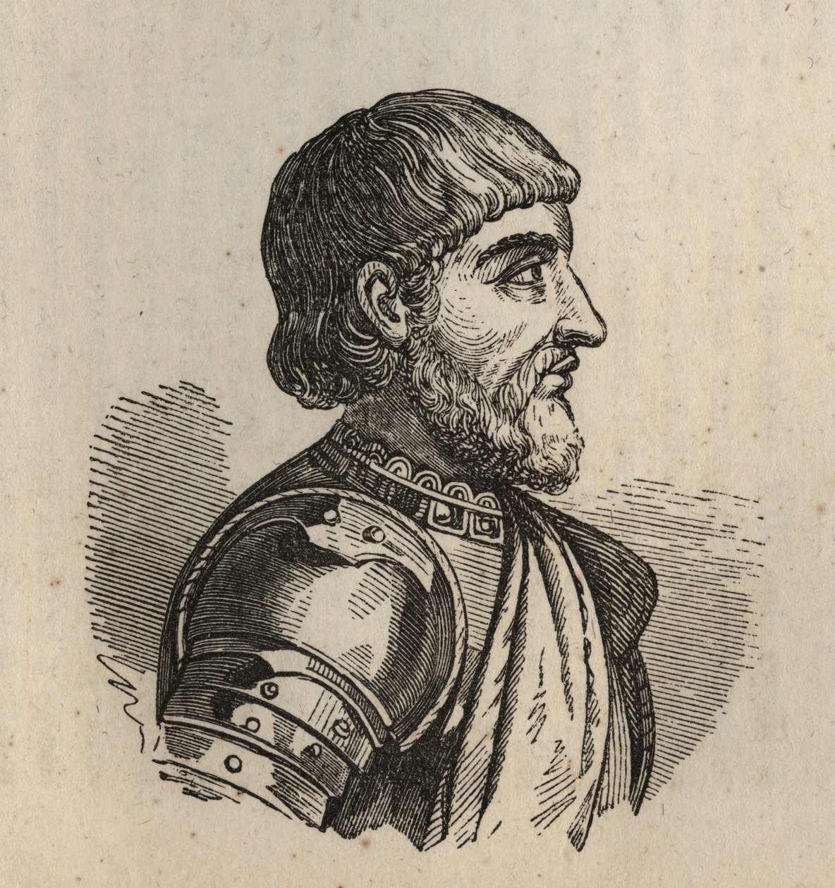 Matteo secondo Visconti (Mathieu II Visconti) - Matteo II Visconti - 1319-1355年 - 雕刻 -。 作者 匿名匿名